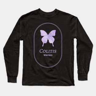 Colitis Warriors Butterfly Awareness Merchandise Long Sleeve T-Shirt